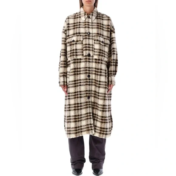 Isabel Marant ÉtoileIsabel Marant Étoile Check Pattern Shirt Coat